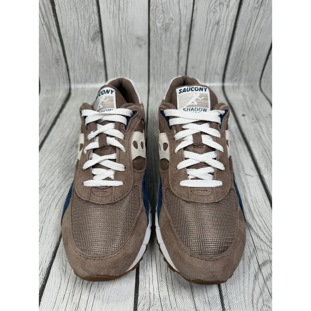 Saucony Shadow 6000 Sand Grey Navy Blue Men's Size 9.5 Sneakers S70441-38